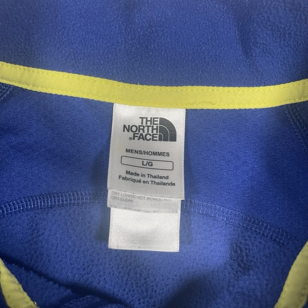 The North Face Vapor Wick1/4 Zip Men's L Blue‎ Fleece Casual Sweatshirt